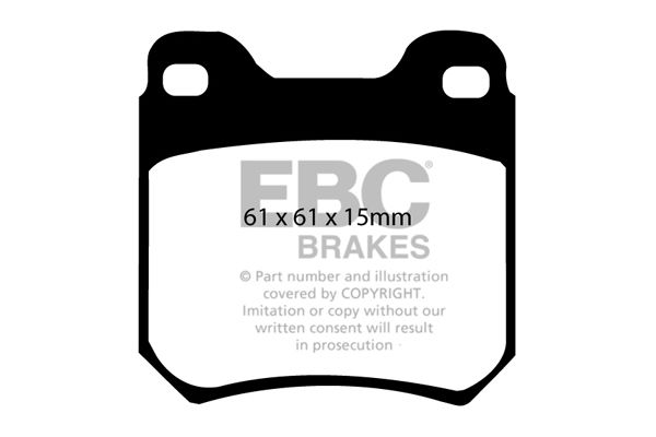 Bremsbelagsatz, Scheibenbremse Hinterachse EBC Brakes DP4675R von EBC Brakes