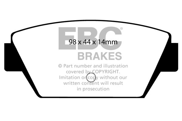 Bremsbelagsatz, Scheibenbremse Hinterachse EBC Brakes DP576 von EBC Brakes
