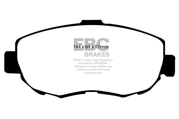 Bremsbelagsatz, Scheibenbremse Vorderachse EBC Brakes DP1223 von EBC Brakes