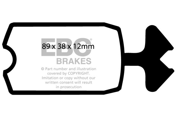 Bremsbelagsatz, Scheibenbremse Vorderachse EBC Brakes DP131 von EBC Brakes