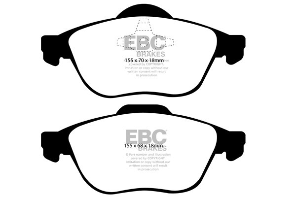 Bremsbelagsatz, Scheibenbremse Vorderachse EBC Brakes DP1353 von EBC Brakes