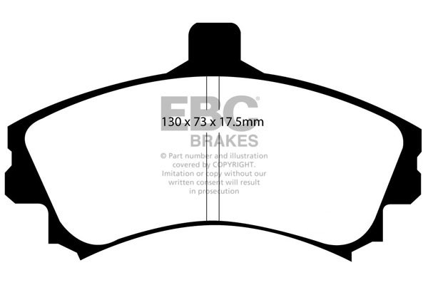 Bremsbelagsatz, Scheibenbremse Vorderachse EBC Brakes DP1564 von EBC Brakes