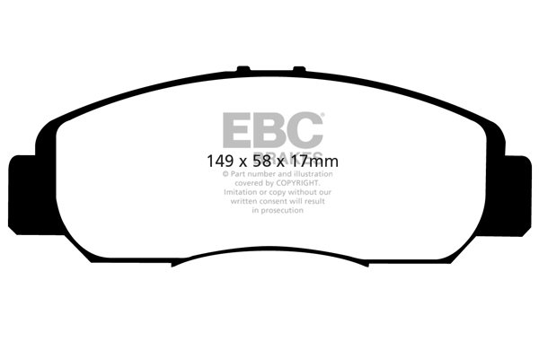 Bremsbelagsatz, Scheibenbremse Vorderachse EBC Brakes DP1669 von EBC Brakes