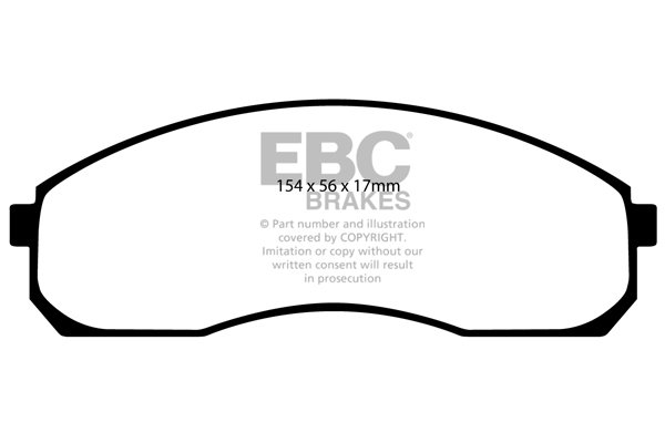 Bremsbelagsatz, Scheibenbremse Vorderachse EBC Brakes DP21423 von EBC Brakes