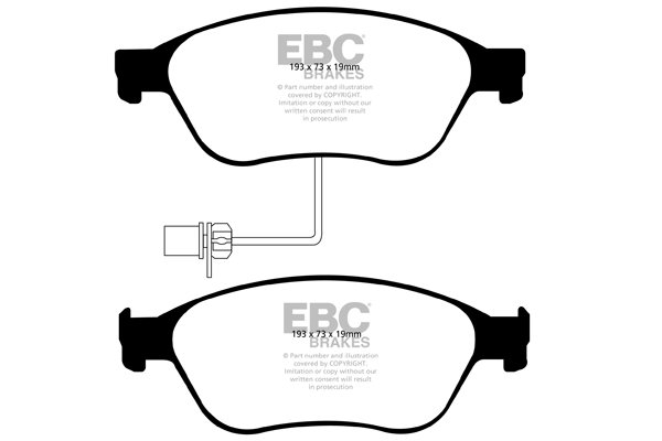 Bremsbelagsatz, Scheibenbremse Vorderachse EBC Brakes DP21535 von EBC Brakes