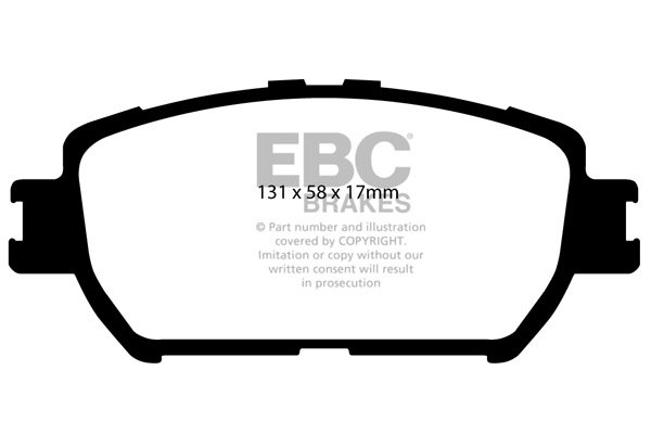 Bremsbelagsatz, Scheibenbremse Vorderachse EBC Brakes DP21642 von EBC Brakes