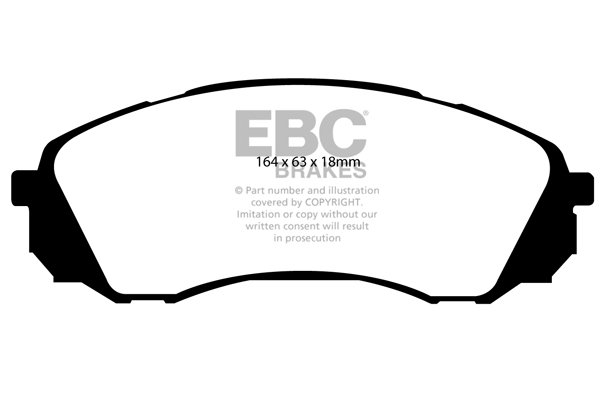 Bremsbelagsatz, Scheibenbremse Vorderachse EBC Brakes DP21953 von EBC Brakes