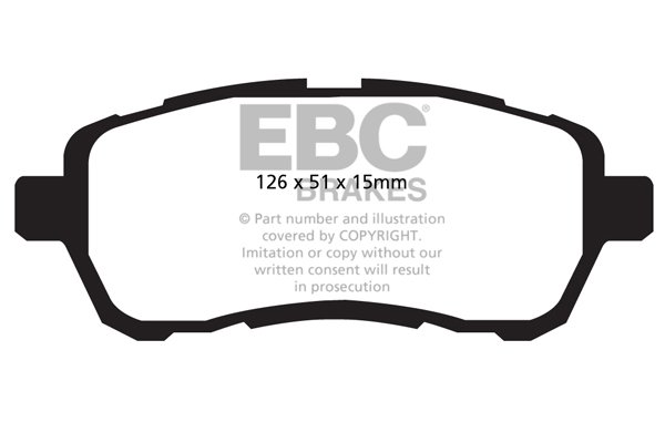 Bremsbelagsatz, Scheibenbremse Vorderachse EBC Brakes DP22058 von EBC Brakes
