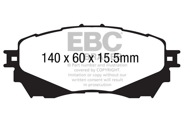 Bremsbelagsatz, Scheibenbremse Vorderachse EBC Brakes DP22170 von EBC Brakes