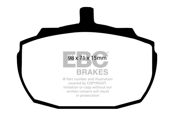 Bremsbelagsatz, Scheibenbremse Vorderachse EBC Brakes DP2243 von EBC Brakes