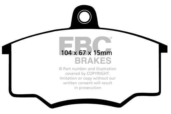 Bremsbelagsatz, Scheibenbremse Vorderachse EBC Brakes DP2310/2 von EBC Brakes