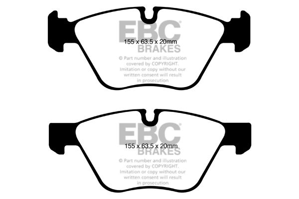 Bremsbelagsatz, Scheibenbremse Vorderachse EBC Brakes DP31600C von EBC Brakes