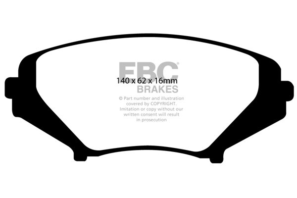 Bremsbelagsatz, Scheibenbremse Vorderachse EBC Brakes DP31665C von EBC Brakes