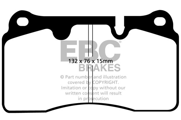 Bremsbelagsatz, Scheibenbremse Vorderachse EBC Brakes DP31908C Bremsbelagsatz, Scheibenbremse Vorderachse EBC Brakes DP31908C von EBC Brakes