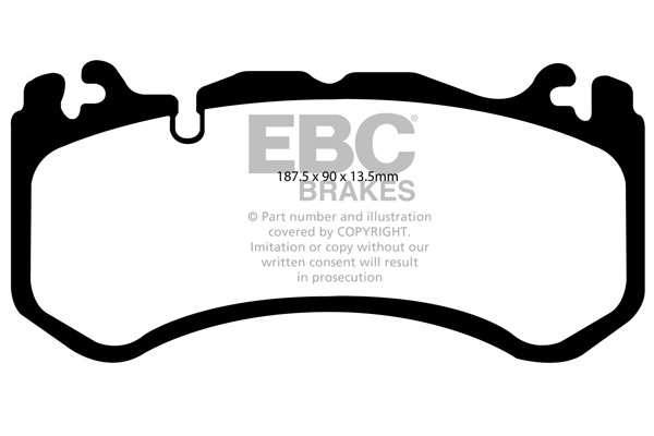 Bremsbelagsatz, Scheibenbremse Vorderachse EBC Brakes DP31939C von EBC Brakes