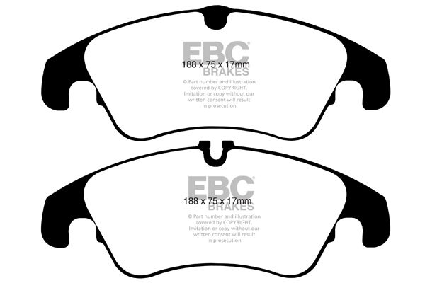 Bremsbelagsatz, Scheibenbremse Vorderachse EBC Brakes DP31986C Bremsbelagsatz, Scheibenbremse Vorderachse EBC Brakes DP31986C von EBC Brakes
