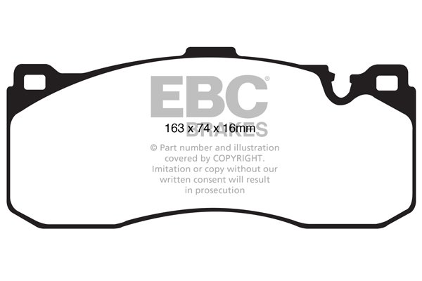 Bremsbelagsatz, Scheibenbremse Vorderachse EBC Brakes DP31995C von EBC Brakes