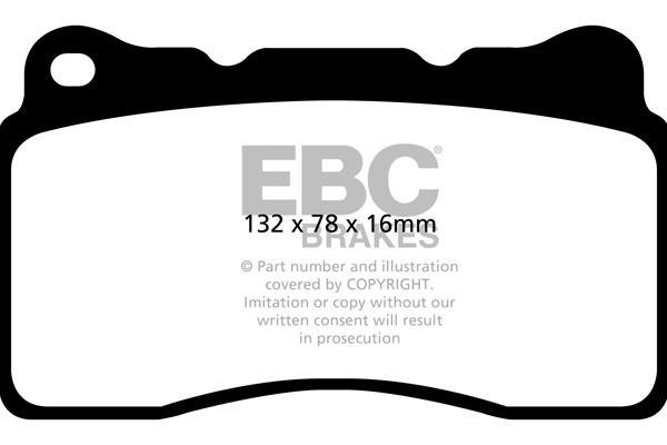 Bremsbelagsatz, Scheibenbremse Vorderachse EBC Brakes DP32093C von EBC Brakes