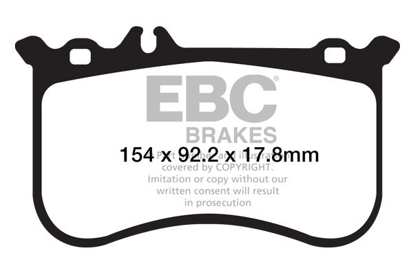 Bremsbelagsatz, Scheibenbremse Vorderachse EBC Brakes DP32138C von EBC Brakes