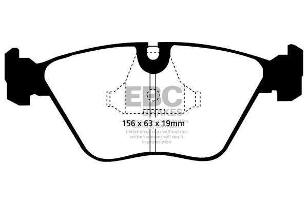 Bremsbelagsatz, Scheibenbremse Vorderachse EBC Brakes DP3689C von EBC Brakes