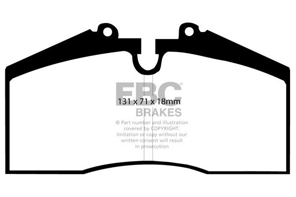 Bremsbelagsatz, Scheibenbremse Vorderachse EBC Brakes DP3767C von EBC Brakes