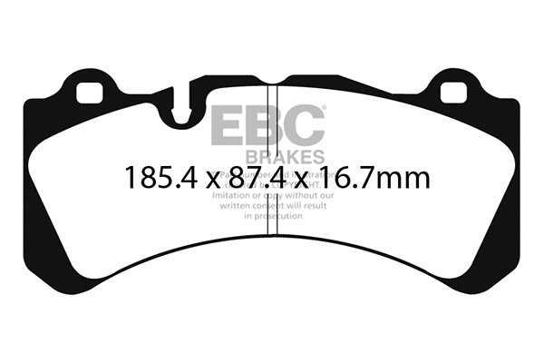 Bremsbelagsatz, Scheibenbremse Vorderachse EBC Brakes DP4071R von EBC Brakes