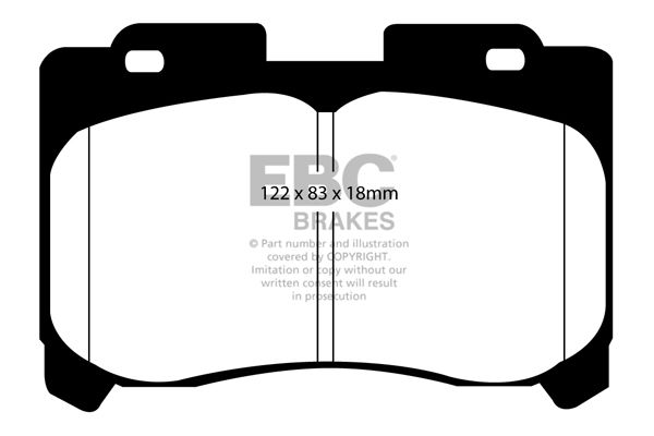 Bremsbelagsatz, Scheibenbremse Vorderachse EBC Brakes DP41004R von EBC Brakes