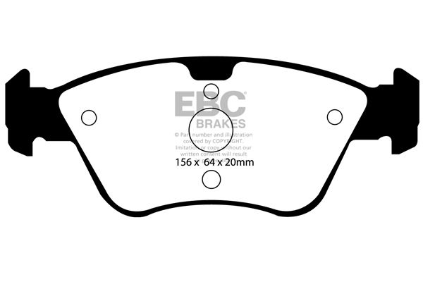 Bremsbelagsatz, Scheibenbremse Vorderachse EBC Brakes DP41075R von EBC Brakes