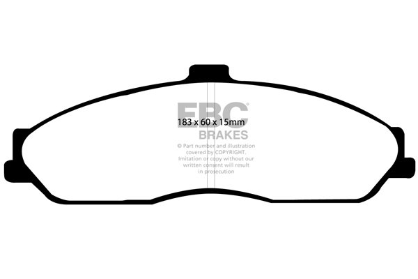 Bremsbelagsatz, Scheibenbremse Vorderachse EBC Brakes DP41162R von EBC Brakes