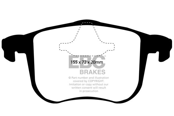 Bremsbelagsatz, Scheibenbremse Vorderachse EBC Brakes DP41416R von EBC Brakes