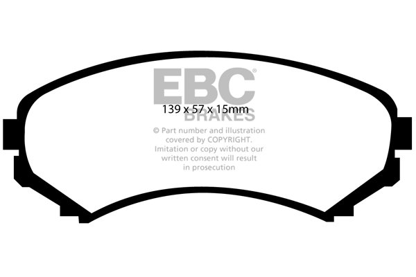 Bremsbelagsatz, Scheibenbremse Vorderachse EBC Brakes DP41619R von EBC Brakes