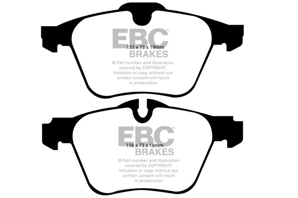 Bremsbelagsatz, Scheibenbremse Vorderachse EBC Brakes DP41912R von EBC Brakes