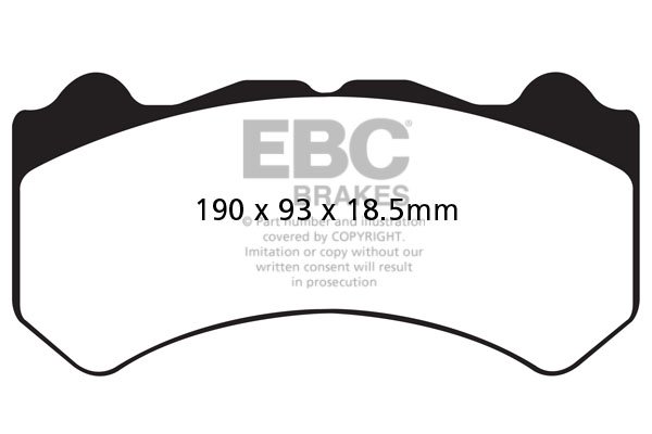 Bremsbelagsatz, Scheibenbremse Vorderachse EBC Brakes DP41983R von EBC Brakes