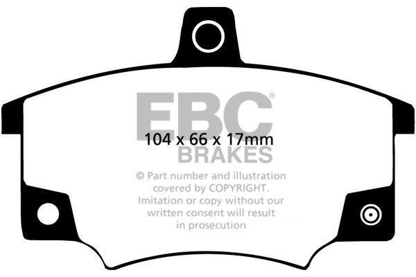Bremsbelagsatz, Scheibenbremse Vorderachse EBC Brakes DP420/2 von EBC Brakes