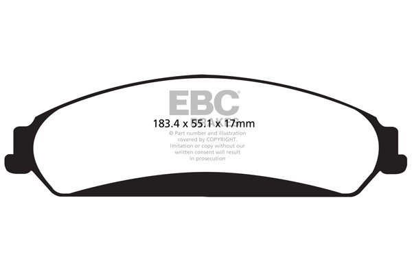 Bremsbelagsatz, Scheibenbremse Vorderachse EBC Brakes DP42139R von EBC Brakes