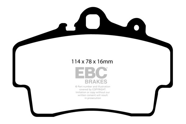Bremsbelagsatz, Scheibenbremse Vorderachse EBC Brakes DP51207NDX von EBC Brakes