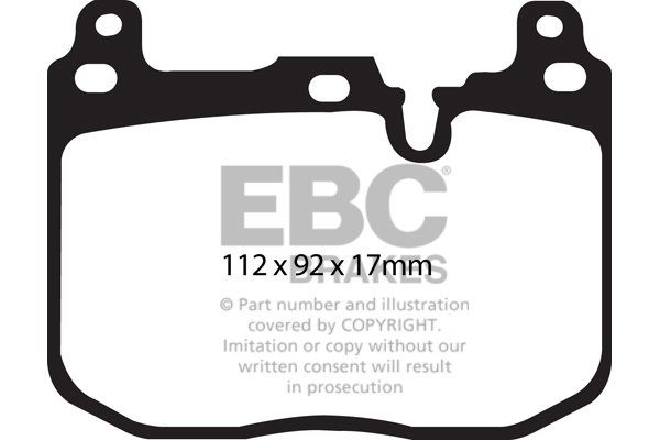 Bremsbelagsatz, Scheibenbremse Vorderachse EBC Brakes DP52130NDX von EBC Brakes
