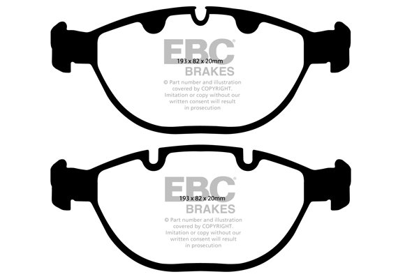 Bremsbelagsatz, Scheibenbremse Vorderachse EBC Brakes DP61472 von EBC Brakes