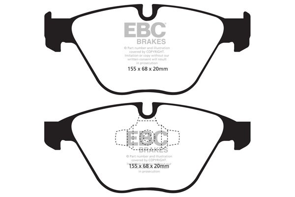 Bremsbelagsatz, Scheibenbremse Vorderachse EBC Brakes DP61512 von EBC Brakes