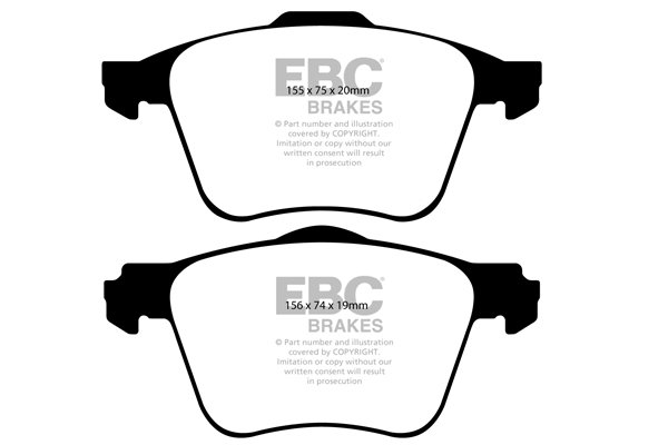 Bremsbelagsatz, Scheibenbremse Vorderachse EBC Brakes DP61690 von EBC Brakes