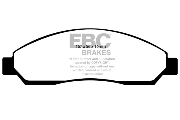 Bremsbelagsatz, Scheibenbremse Vorderachse EBC Brakes DP61705 von EBC Brakes