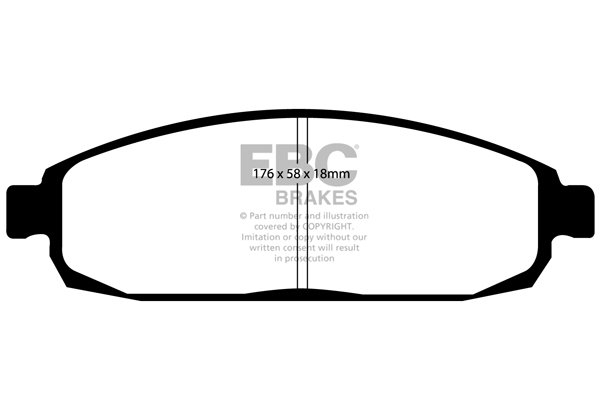 Bremsbelagsatz, Scheibenbremse Vorderachse EBC Brakes DP61732 von EBC Brakes