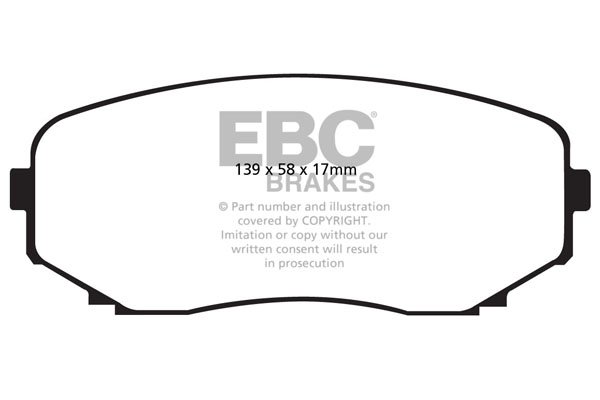 Bremsbelagsatz, Scheibenbremse Vorderachse EBC Brakes DP61794 von EBC Brakes