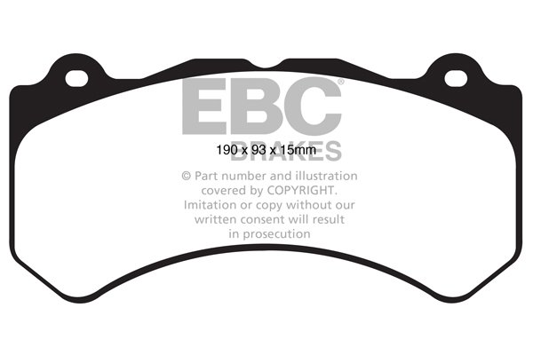 Bremsbelagsatz, Scheibenbremse Vorderachse EBC Brakes DP61853 von EBC Brakes
