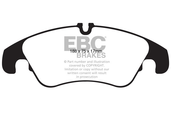 Bremsbelagsatz, Scheibenbremse Vorderachse EBC Brakes DP62022 von EBC Brakes