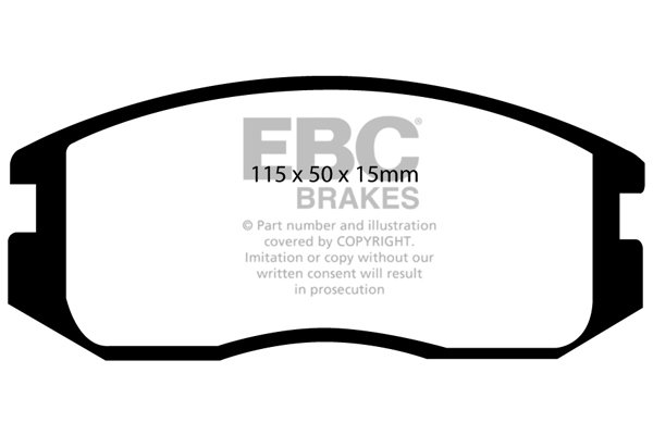 Bremsbelagsatz, Scheibenbremse Vorderachse EBC Brakes DP941 von EBC Brakes