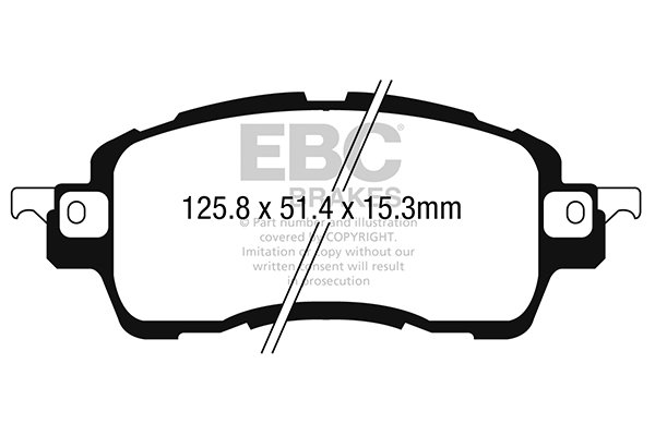 Bremsbelagsatz, Scheibenbremse Vorderachse EBC Brakes DPX2275 von EBC Brakes