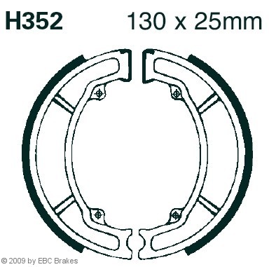 EBC Brakes Bremsbacken H352 06430-GBJ-K20,06430-KG1-900,06430GCE930 Trommelbremsbacken,Bremsbackensatz 06430KG1900,06430KRFB90,06430KWN900 EBC Brakes Bremsbacken H352 06430-GBJ-K20,06430-KG1-900,06430GCE930 Trommelbremsbacken,Bremsbackensatz 06430KG1900,06430KRFB90,06430KWN900 von EBC Brakes
