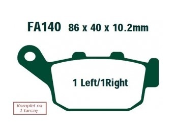 EBC Brakes Bremsbelagsatz FA140 Bremsbeläge,Bremsklötze,Bremssteine,Bremsbeläge & Bremsbelagsatz,Bremsklötze & Bremsbelagsatz EBC Brakes Bremsbelagsatz FA140 Bremsbeläge,Bremsklötze,Bremssteine,Bremsbeläge & Bremsbelagsatz,Bremsklötze & Bremsbelagsatz von EBC Brakes