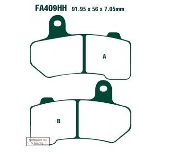 EBC Brakes Bremsbelagsatz FA409HH Bremsbeläge,Bremsklötze,Bremssteine,Bremsbeläge & Bremsbelagsatz,Bremsklötze & Bremsbelagsatz EBC Brakes Bremsbelagsatz FA409HH Bremsbeläge,Bremsklötze,Bremssteine,Bremsbeläge & Bremsbelagsatz,Bremsklötze & Bremsbelagsatz von EBC Brakes